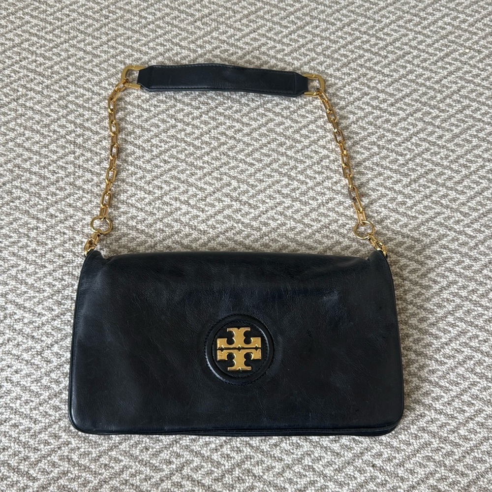 Tory Burch Black Reva Clutch